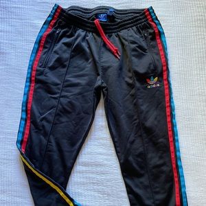 Adidas track pants tri-color